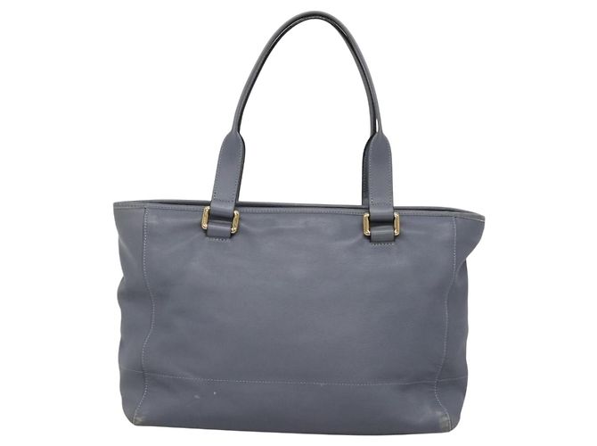LOEWE Borsa Tote Anagramma Pelle Viola Oro Auth 141948 D'oro Porpora - vista 2