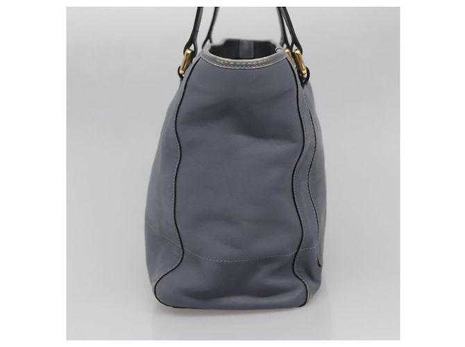 LOEWE Borsa Tote Anagramma Pelle Viola Oro Auth 141948 D'oro Porpora - vista 3