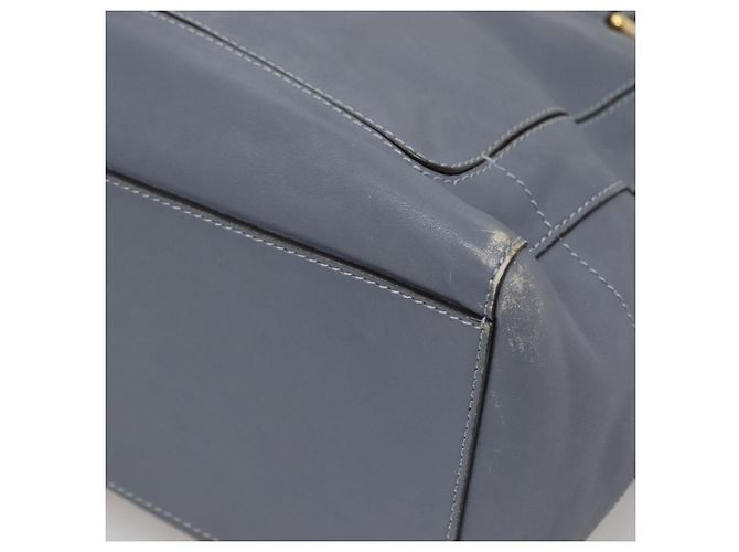 LOEWE Borsa Tote Anagramma Pelle Viola Oro Auth 141948 D'oro Porpora - vista 9