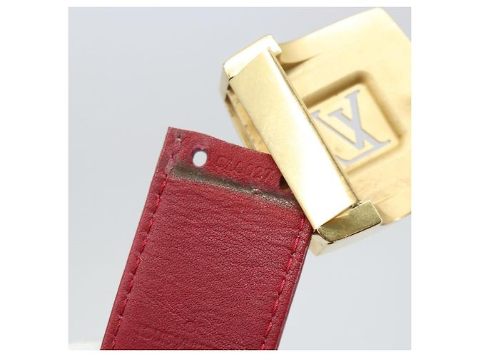 LOUIS VUITTON Monogramm Multicolor Gürtel LV Cut 35,8"" Weiß Auth 142762 - Ansicht 12