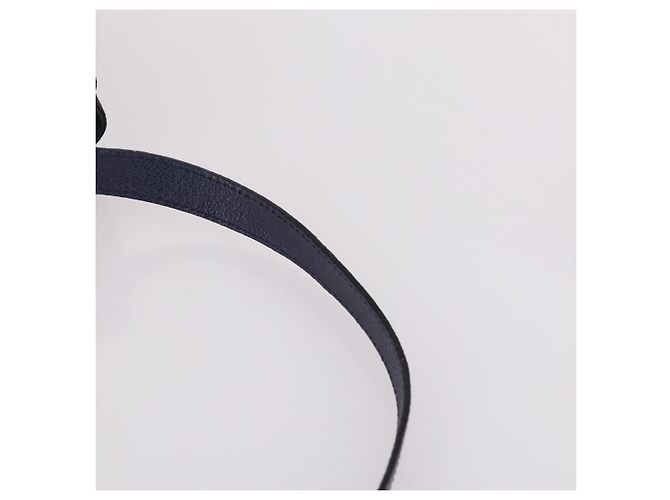 Borsa a mano in suede GUCCI Bamboo 2way Blu Navy Oro 000 2214 0316 Auth ep10732 D'oro - vista 14
