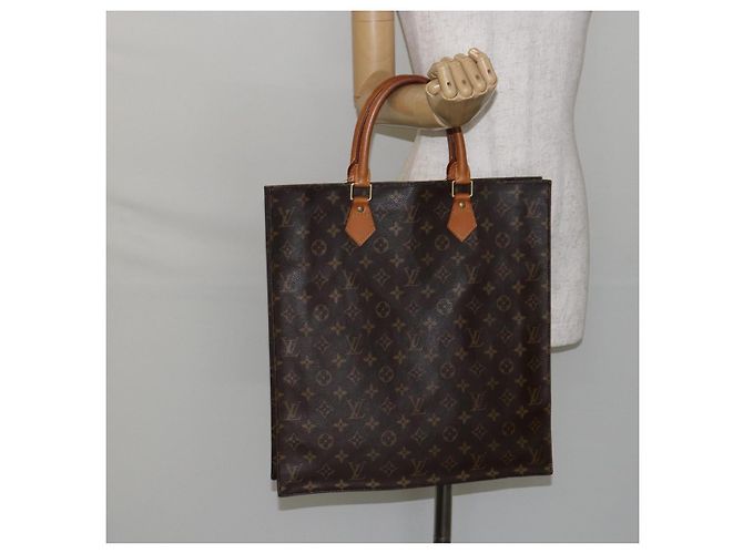 LOUIS VUITTON Borsa Sac Plat Monogram M51140 LV Auth 142771 Monogramma - vista 20