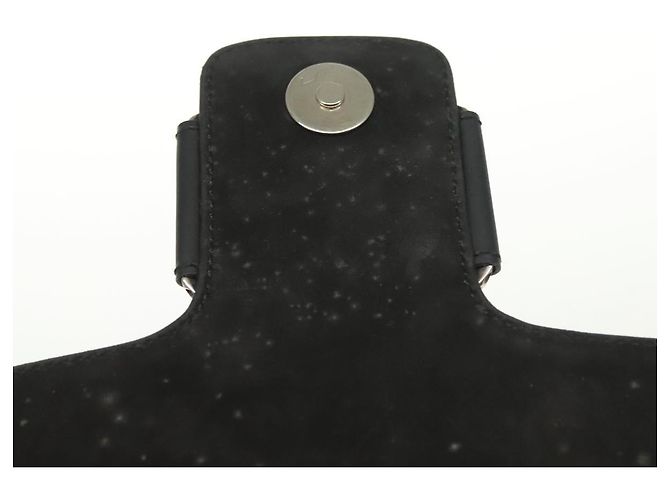 Borsa a Spalla Vala in Pelle Nera e Argento Salvatore Ferragamo Auth 141973 Nero - vista 10