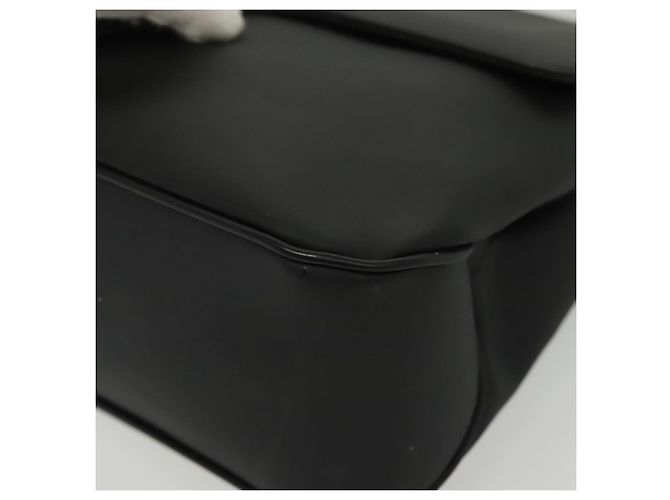 Borsa a Spalla Vala in Pelle Nera e Argento Salvatore Ferragamo Auth 141973 Nero - vista 15