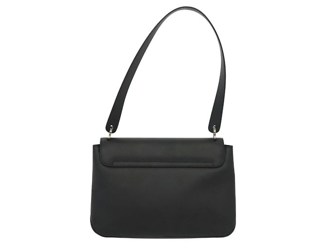 Borsa a Spalla Vala in Pelle Nera e Argento Salvatore Ferragamo Auth 141973 Nero - vista 2