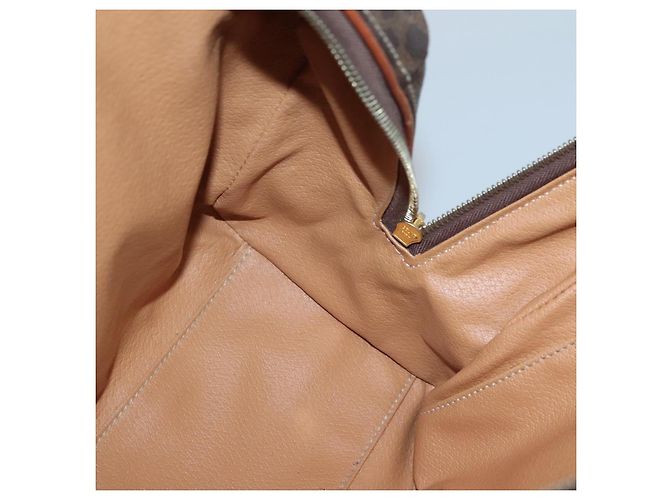 Céline Borsa a mano in tela Macadam CELINE in pelle PVC marrone oro Auth 142031 D'oro - vista 19