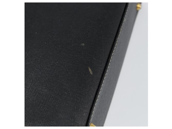 Autre Marque Borsa a mano Burberry in pelle nera e oro Auth bs29392 Nero D'oro - vista 10