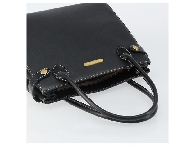 Autre Marque Borsa a mano Burberry in pelle nera e oro Auth bs29392 Nero D'oro - vista 6