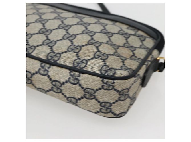 Gucci Borsa a Spalla GG Supreme in PVC Navy Gold 007 115 6428 8039 Auth ep10857 - vista 15