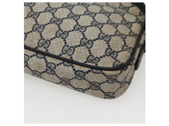 Gucci Borsa a Spalla GG Supreme in PVC Navy Gold 007 115 6428 8039 Auth ep10857 - vista 17