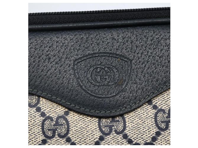 Gucci Borsa a Spalla GG Supreme in PVC Navy Gold 007 115 6428 8039 Auth ep10857 - vista 19