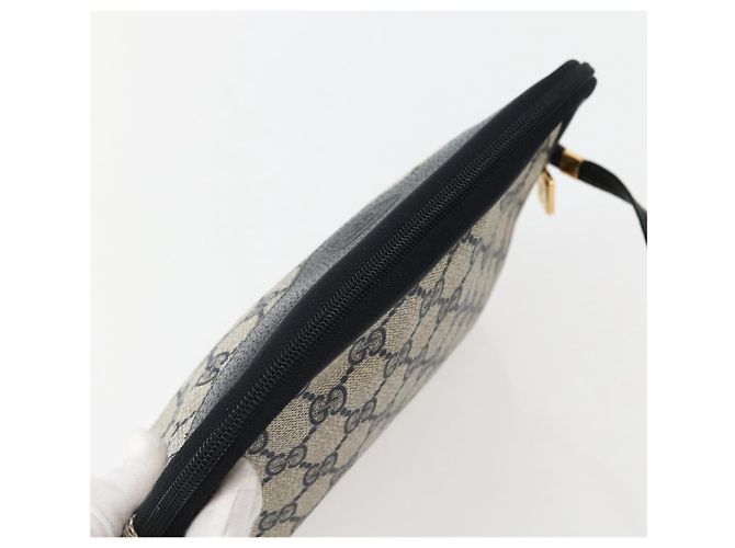 Gucci Borsa a Spalla GG Supreme in PVC Navy Gold 007 115 6428 8039 Auth ep10857 - vista 6