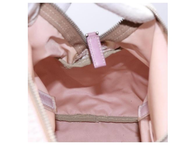 Bolso Boston PRADA de nailon rosa plata Auth 141532 - vista 20