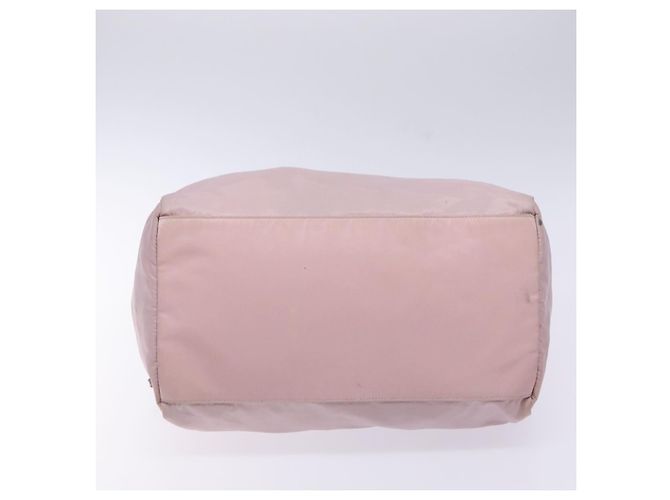 Bolso Boston PRADA de nailon rosa plata Auth 141532 - vista 5