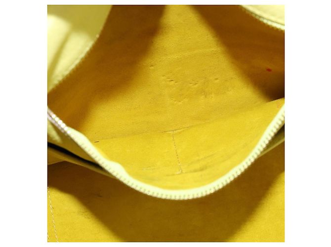 Céline CELINE Mini Borsa a Mano Thai in Pelle Giallo Oro Auth BA5808 D'oro - vista 20