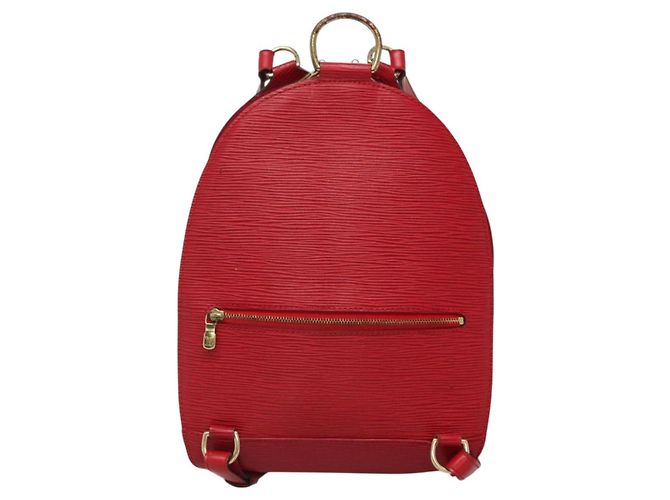 LOUIS VUITTON Zaino Epi Mabillon Rosso Castigliano M52237 LV Auth 141017 - vista 2