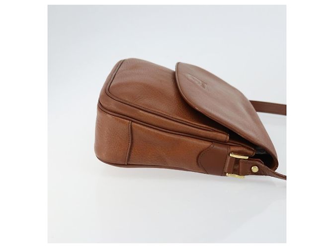 Autre Marque Borsa a Spalla Burberrys in Pelle Oro Marrone Auth bs29390 D'oro - vista 3