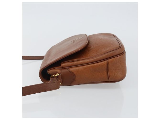 Autre Marque Borsa a Spalla Burberrys in Pelle Oro Marrone Auth bs29390 D'oro - vista 4