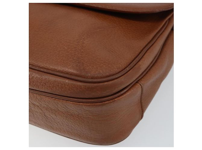 Autre Marque Borsa a Spalla Burberrys in Pelle Oro Marrone Auth bs29390 D'oro - vista 8