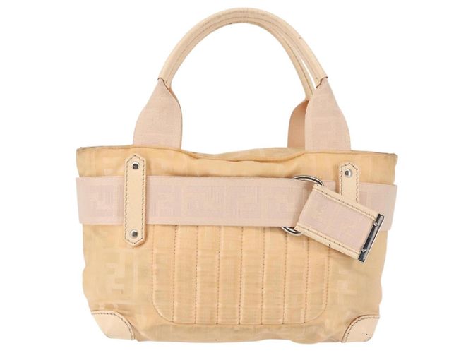 FENDI Zucca Canvas Handtasche Beige Auth bs29109 - Ansicht 13