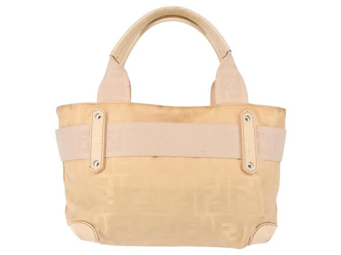FENDI Zucca Canvas Handtasche Beige Auth bs29109 - Ansicht 2