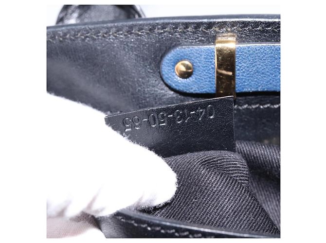 Chloé Sac à main en cuir Chloe Alice 2 en 1 Marine Or Auth BA5952 - vue 12