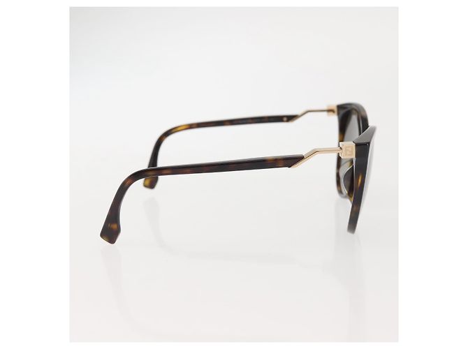 Gafas de sol FENDI de plástico marrón Auth BA6233 Castaño - vista 7