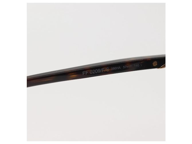 Gafas de sol FENDI de plástico marrón Auth BA6233 Castaño - vista 9