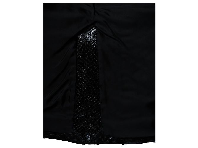 Blazer en python noir Alaïa - vue 8