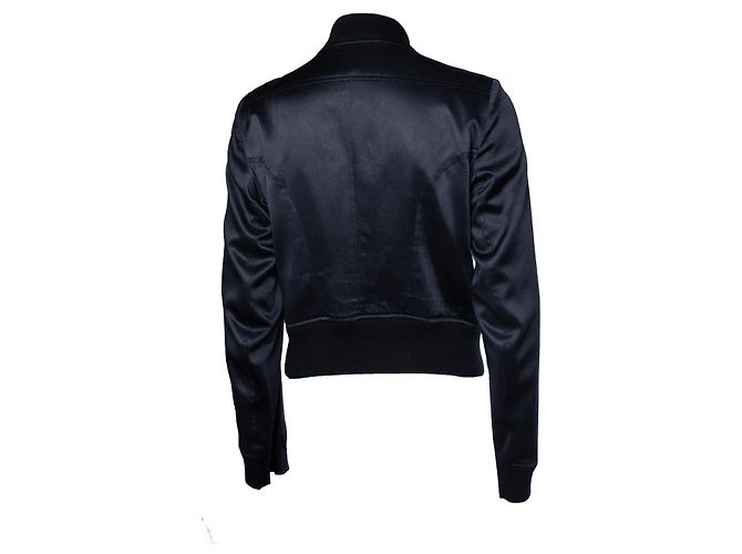 Ann Demeulemeester, jaqueta bomber brilhante - vista 3