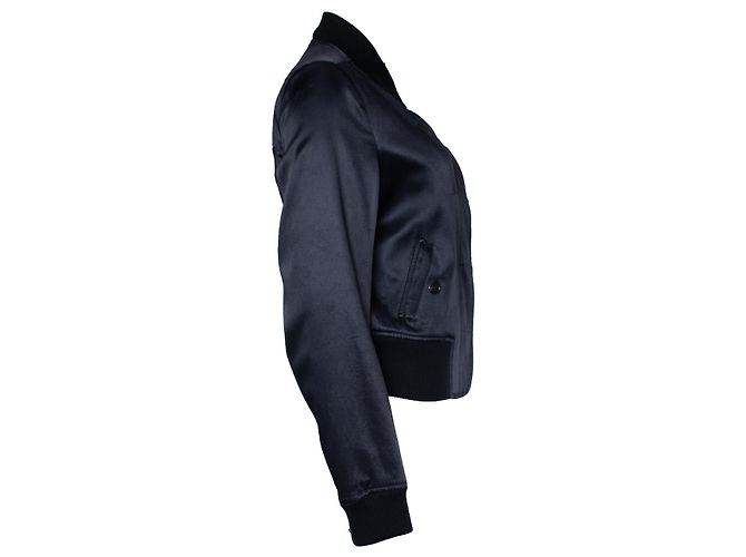 Ann Demeulemeester, jaqueta bomber brilhante - vista 4