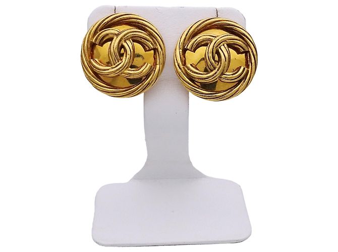 Timeless Orecchini placcati oro Chanel Coco Mark D'oro - vista 2