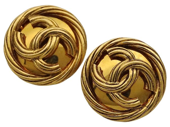 Timeless Orecchini placcati oro Chanel Coco Mark D'oro - vista 3