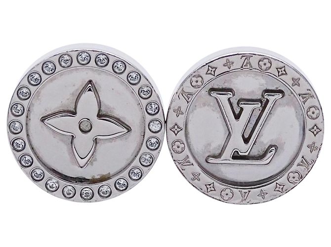 Abotoaduras Monogram Louis Vuitton Prata - vista 2