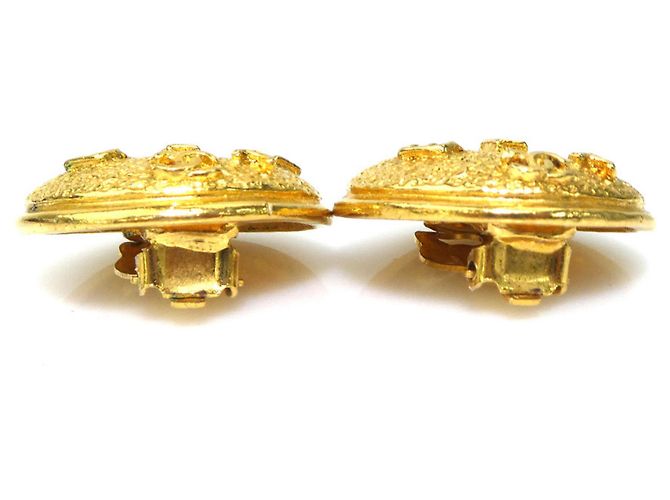 Orecchini a clip in metallo dorato Chanel D'oro - vista 3