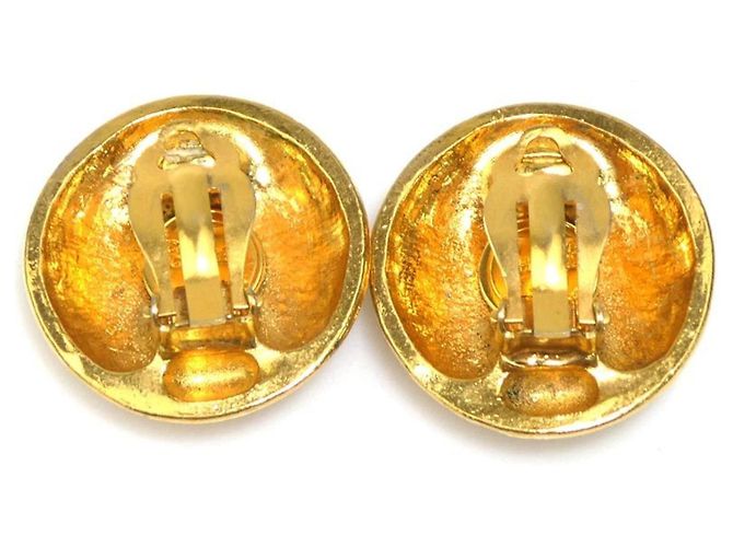 Orecchini a clip in metallo dorato Chanel D'oro - vista 4