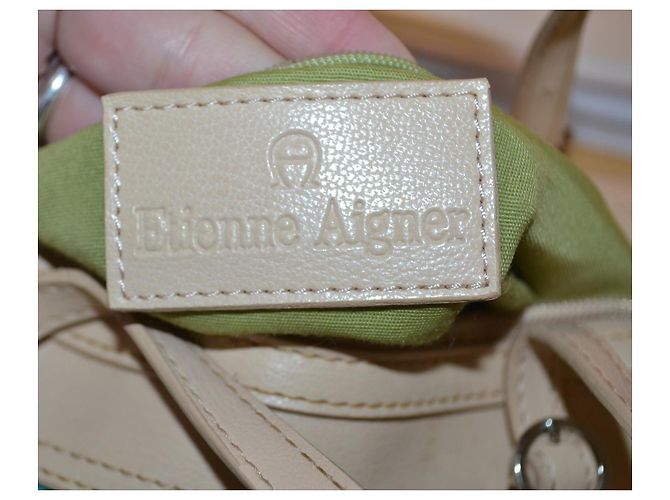 Borsa a mano Aigner in pelle e tela Multicolore - vista 8