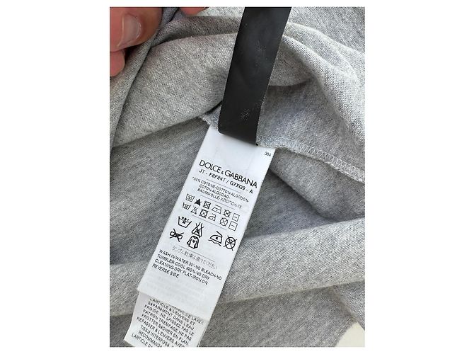 Camiseta gris de algodón Dolce & Gabbana James Dean Edition - vista 7