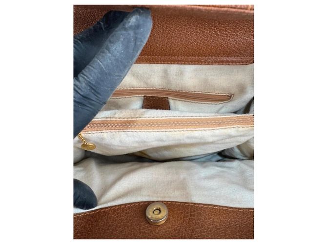 Borsa a mano Gucci Diana in pelle marrone - vista 13