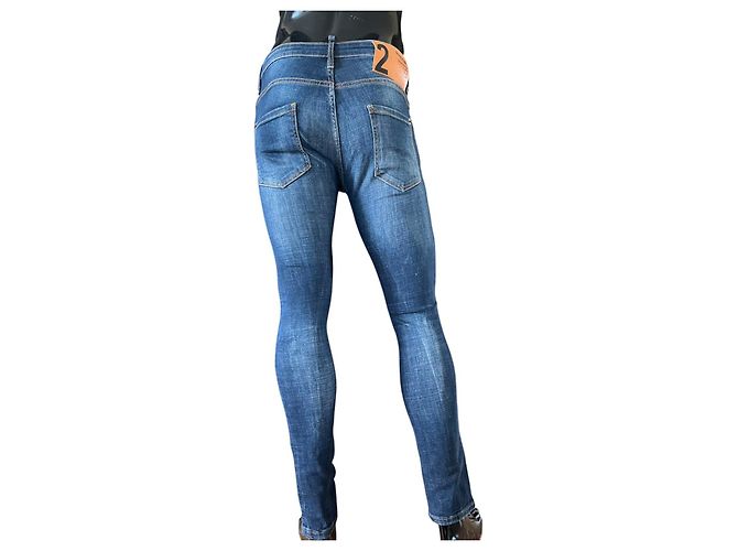 Jeans Skinny Skater Blu Dsquared2 - vista 2