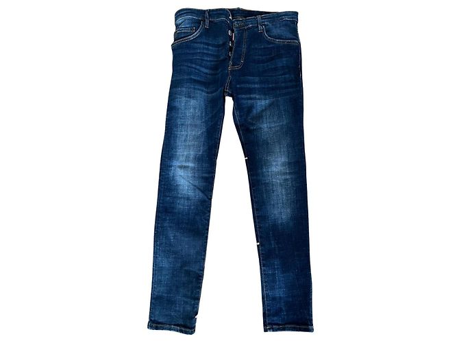 Jeans Skinny Skater Blu Dsquared2 - vista 3
