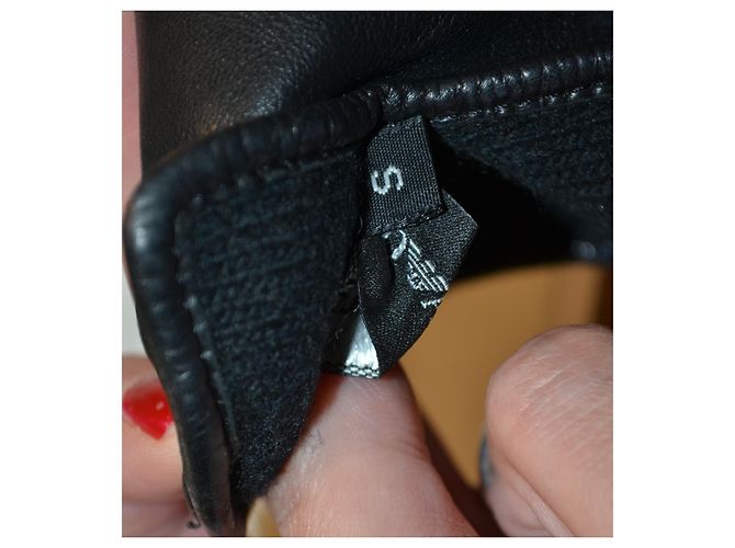 Emporio Armani Lederhandschuhe schwarz - Ansicht 5