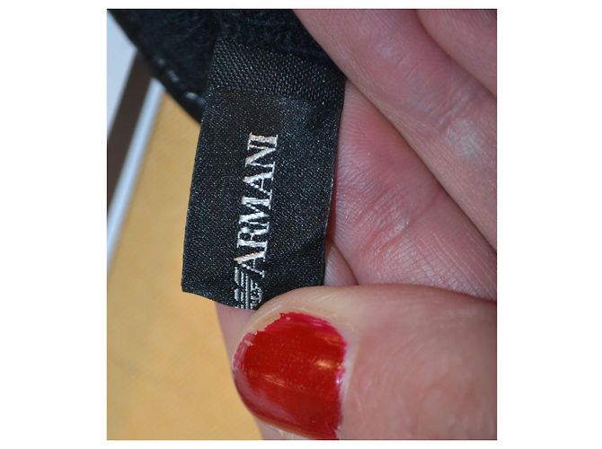 Emporio Armani Lederhandschuhe schwarz - Ansicht 6