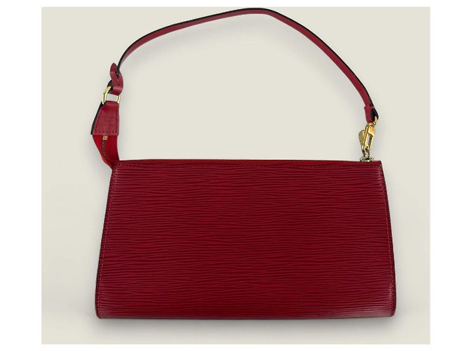 Pochette Accessoires Epi rossa Louis Vuitton Rosso - vista 12