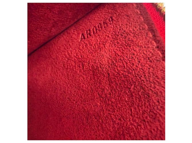 Pochette Accessoires Epi rossa Louis Vuitton Rosso - vista 4