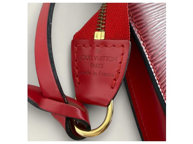 Pochette Accessoires Epi rossa Louis Vuitton Rosso - vista 7