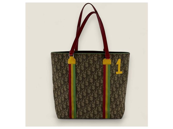 Borsa tote Rasta Trotter Christian Dior Marrone Beige - vista 11