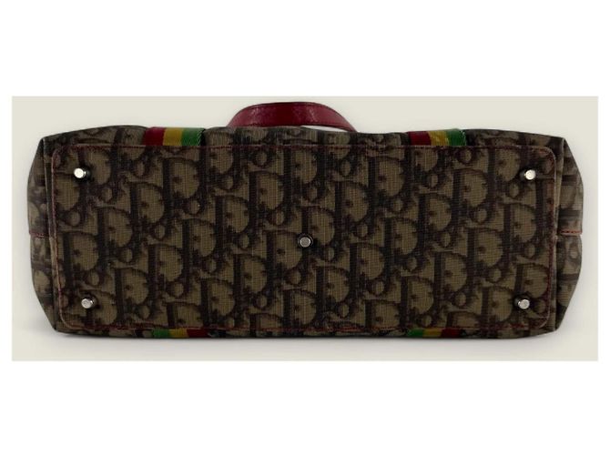 Borsa tote Rasta Trotter Christian Dior Marrone Beige - vista 12