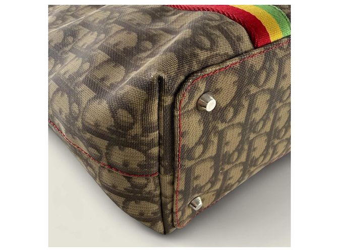 Borsa tote Rasta Trotter Christian Dior Marrone Beige - vista 16