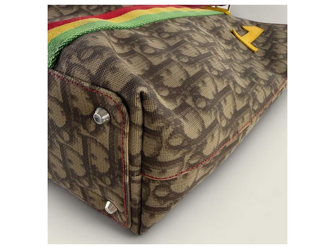 Borsa tote Rasta Trotter Christian Dior Marrone Beige - vista 17